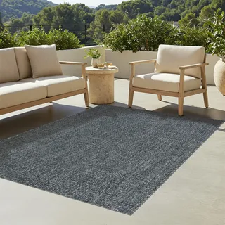 Tapiso Teppich Verano In-Out-Door Modern Blau Küche Balkon 60 x 100 cm - Blau