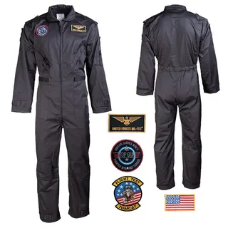 Mil-Tec US Flieger, Overall - Schwarz - 60