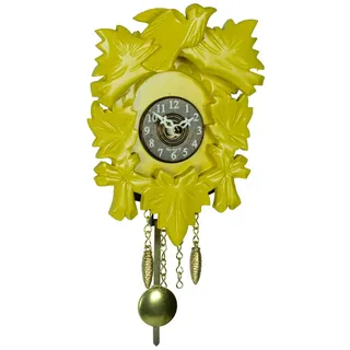 Trenkle Kuckulino 2015 PQ gelb Schwarzwalduhr mit Quarzwerk und Kuckuckruf - Gelb