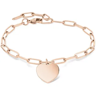 Liebeskind Berlin Herz-Armband Edelstahl roségold LJ-1604-B-21 Größe 21