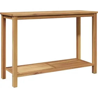 vidaXL Konsolentisch Braun 110 x 40 x 75 cm Massivholz Teak - Braun