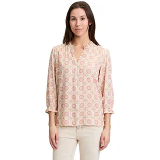 Cartoon Casual-Bluse mit Raffung Cream/Rosé 34
