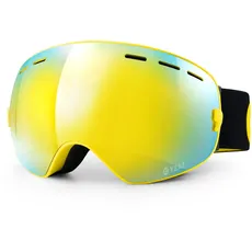 YEAZ Snowboardbrille »Ski- Snowboardbrille mit Rahmen gelb verspiegelt XTRM-SUMMIT«, gelb