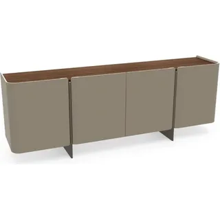 Modernes Sideboard Designer Möbel Holz für Wohnzimmer 220cm - Grau