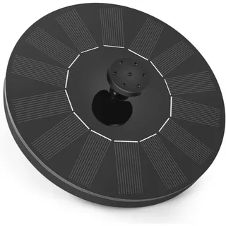 Solar Springbrunnen, Solar Teichpumpe mit 5 Effekte Solar Wasserpumpe Solar schwimmender Fontäne Pumpe für Gartenteich Oder Springbrunnen Vogel-Bad Fisch-Behälter