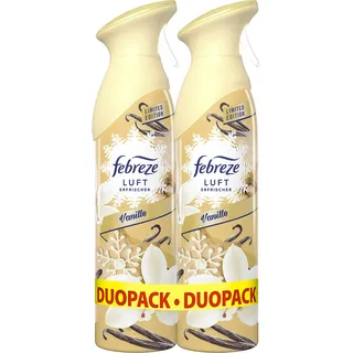 Febreze Lufterfrischer (600 ml) Vanille, Raumspray entfernt Gerüche und hinterlässt Frischeduft (2 x 300 ml)