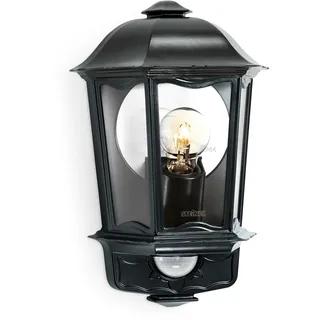 Steinel Außenleuchte Aluminium, Glas, Metall 33,5 cm mit Bewegungsmelder schwarz