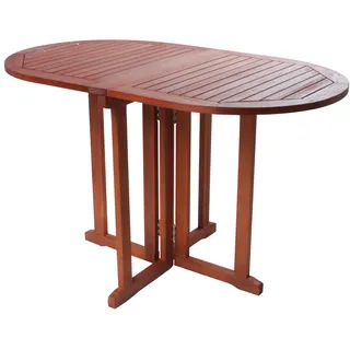 Garden Pleasure Baltimore Klapptisch 120 x 70 x 73 cm braun