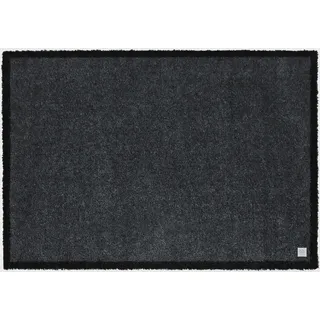 Fußmatte BARBARA BECKER "Touch, Made in Belgium" Gr. 3, blau (dunkelblau), B:67cm H:10mm L:110cm, Kunstfaser, Teppiche, Fußmatte, Schmutzfangmatte, In- und Outdoor geeignet, waschbar