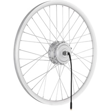 windmeile | E-Bike Nabenmotor Vorderrad, eingespeicht, Silber, 26', 48V/250W, E-Bike, Elektro Fahrrad, Pedelec