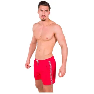 Alpha Industries RBF Tape Swim Short Schwimmshort für Herren Speed Red