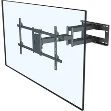 Multibrackets Wandhalter 42"-90", schwarz, Metall, max 60 kg (Wand, 90", 60 kg), TV Wandhalterung, Schwarz