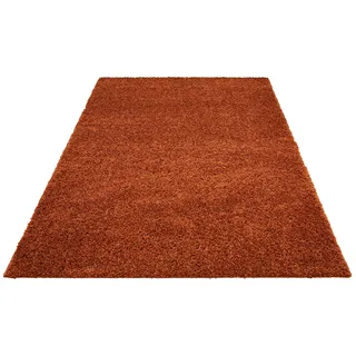 Bruno Banani Hochflor-Teppich »Shaggy Soft« rechteckig 30 mm Höhe gewebt, Uni Farben, besonders weich und kuschelig, Kundenliebling, rosegold