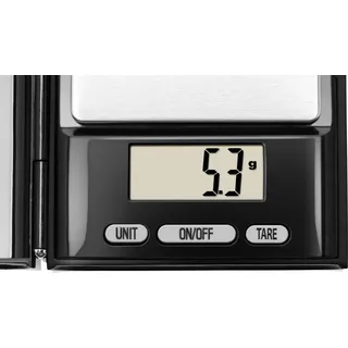 ETA digitale Küchenwaage Pocky I Taschen-Digitalwaage I bis zu 500g Tragkraft I +/- 1g Messgenauigkeit I LCD-Display I Tare Funktion I Zuwiegen