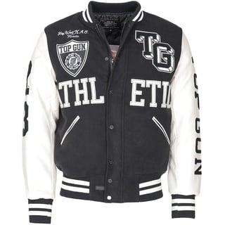 Top Gun Collegejacke »College Jacke TG23001«, schwarz