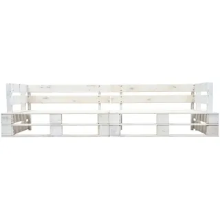 vidaXL Garten-Palettensofa 220 x 0 x 0 cm Weiß