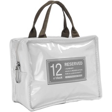 iSuperb Wasserdicht Kühltasche Mtagessen Tsche Isoliert Lunch Taschen Lunch Bag Cooler Bag für Arbeit und Schule 22x13x18.5cm (Weiß)