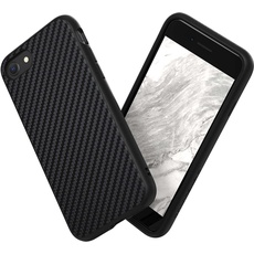 RhinoShield Case kompatibel mit [iPhone SE 3 / SE 2/8 / 7] | SolidSuit - Stoßdämpfende & schlanke Schutzhülle mit Premium Finish - 3.5 Meter Fallschutz - Kohlefaser
