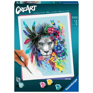 Ravensburger 20130 - CreArt Malen nach Zahlen Boho Lion,