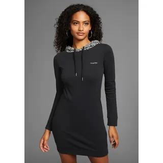 KangaROOS Sweatkleid Schwarz/Weiß 34