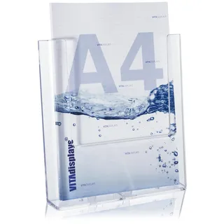 Taymar Prospekthalter, Wandprospekthalter DIN A4, transparent