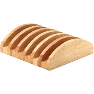 Continenta Brettchenständer Holz 1 20,5 x 18 x 6 cm Weiß