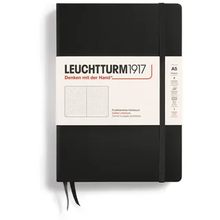 Leuchtturm1917 Notizbuch A5 Schwarz Dotted