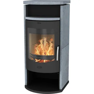 Fireplace Barcelona Kaminofen Speckstein Schwarz 8 kW