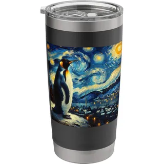 Penguin Starry Night Pinguin Doppelwandiger Edelstahl-Thermobecher