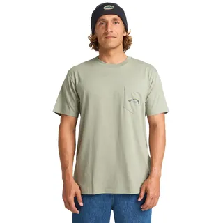 BILLABONG - Kurzarm-T-Shirt mit Arch PKT-Design für Herren, Grün, XL