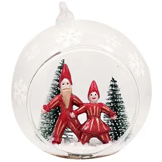 Greengate Weihnachtskugel JUANA Glaskugel mit Figur 10 cm