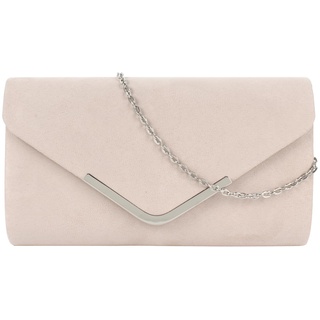 Meliyya Damen Samt Clutch Bag Abendtasche Unterarmtasche Hochzeit Tasche Elegante Umschlag Crossbody Schultertasche kleine Umhängetasche (Beige)