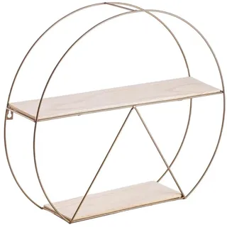 VINTHERA Moa Wandregal aus Stahl und Kiefer, 50 x 12 cm