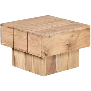 Wohnling Beistelltisch Braun Akazie 44 x 30 cm