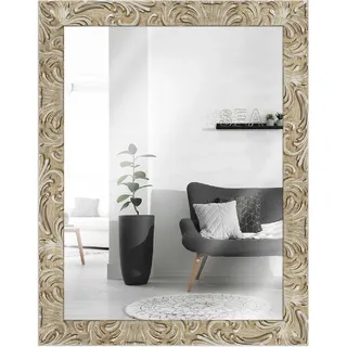MendeFrames Wandspiegel H650 Barock 25x38 cm silber-hell - Silber