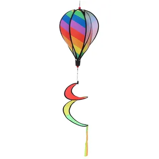 Happyyami Riesen Heißluftballon Anhänger 47 Zoll Garten Deko Windspiel Wasserdicht Uv-Schutz Bunte Spirale Für Balkon Terrasse Outdoor Party