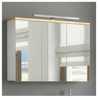 Lomadox SOLNA-56 100 cm weiß mit LED-Beleuchtung