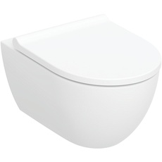 Bild von Acanto Set Wand-WC Tiefspüler, geschlossene Form, TurboFlush, mit WC-Sitz, 502774001