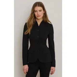 Lauren Ralph Lauren für Damen. 200B24032002 Amerikanischer Blazer aus Wollkrepp und schwarzem Elastan (32), Lässig, Wolle, Klassisch