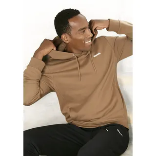 bench. loungewear Hoodie, Sweatshirt mit Kapuze und seitlichen Taschen, Baumwollmischung, braun