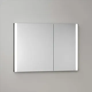 Keuco Royal Metis LED Unterputz-Spiegelschrank 100 x 71 cm, mit 2 Türen asymetrisch