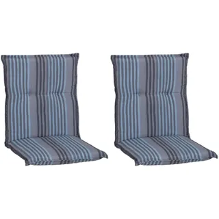 BEO Sitzauflage 98 x 46 x 5 cm blau-grau 2-tlg.