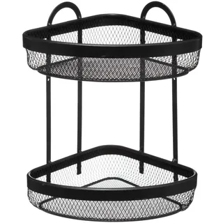 5five simply smart Eckregal 2 Ebenen 169 x 169 x 30 cm Schwarz