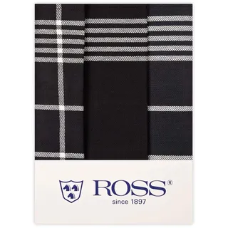 Ross - Geschirrtücher - 1837-3er-Pack (50 x 70cm Schwarz)
