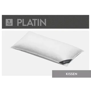 SPESSARTTRAUM Platin Daunenkissen 80 x 40 cm Weiß
