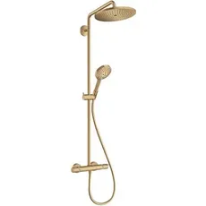Bild Croma Select S Showerpipe 280 1jet mit Thermostat und Handbrause Raindance brushed bronze