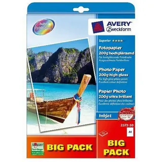 Avery Zweckform Superior Fotopapier A4 200g/m2, 50 Blatt 2572-50