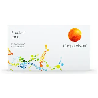 Proclear Toric, torische Monatslinsen weich, 6 Stück / BC 8.8 mm / DIA 14.4 / CYL -0,75 / Achse 180 / -01,50 Dioptrien