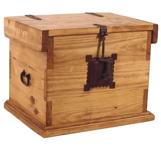 Mexico Truhe Massivholz Pinie  Mexiko Möbel Mexikanisch