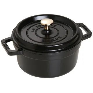 Cocotte 20 cm rund schwarz